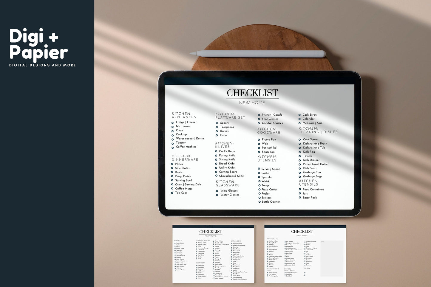 Real Estate Moving Checklist, realtor moving guide, New Home Essentials Checklist, Room by Room Household Items, Instant Download, moving