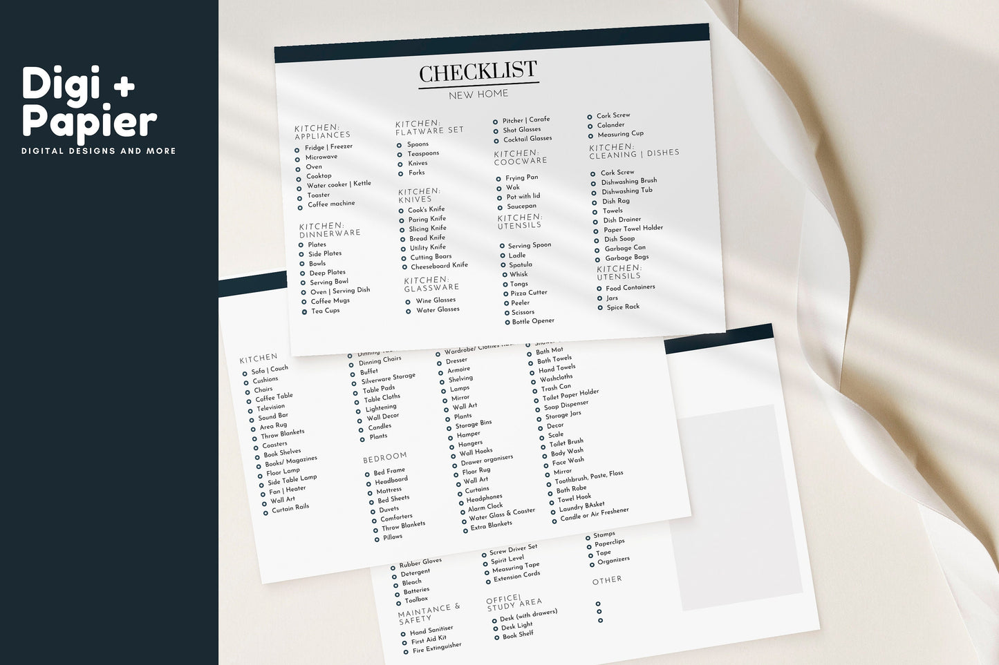 Real Estate Moving Checklist, realtor moving guide, New Home Essentials Checklist, Room by Room Household Items, Instant Download, moving