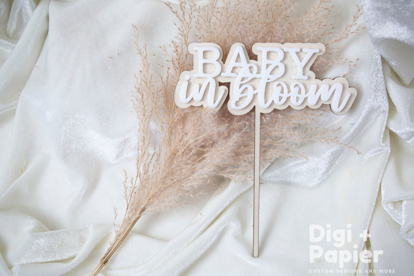 Pregnancy Reveal,Announcement,Wooden,Laser Cut ,Baby shower cake sign,Babyshower,Baby in Bloom,Cake Topper,gender reveal,babe shower acrylic
