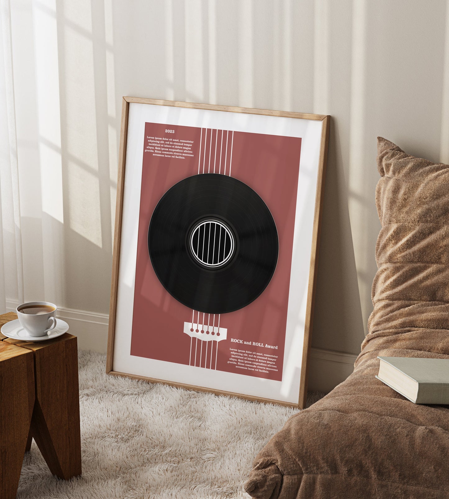 Music Lover | Music Teacher Gift | Marching Band Gifts | Guitar Lover | Large Event Award | Retro Poster|Band Studio Deco | Music Wall Art