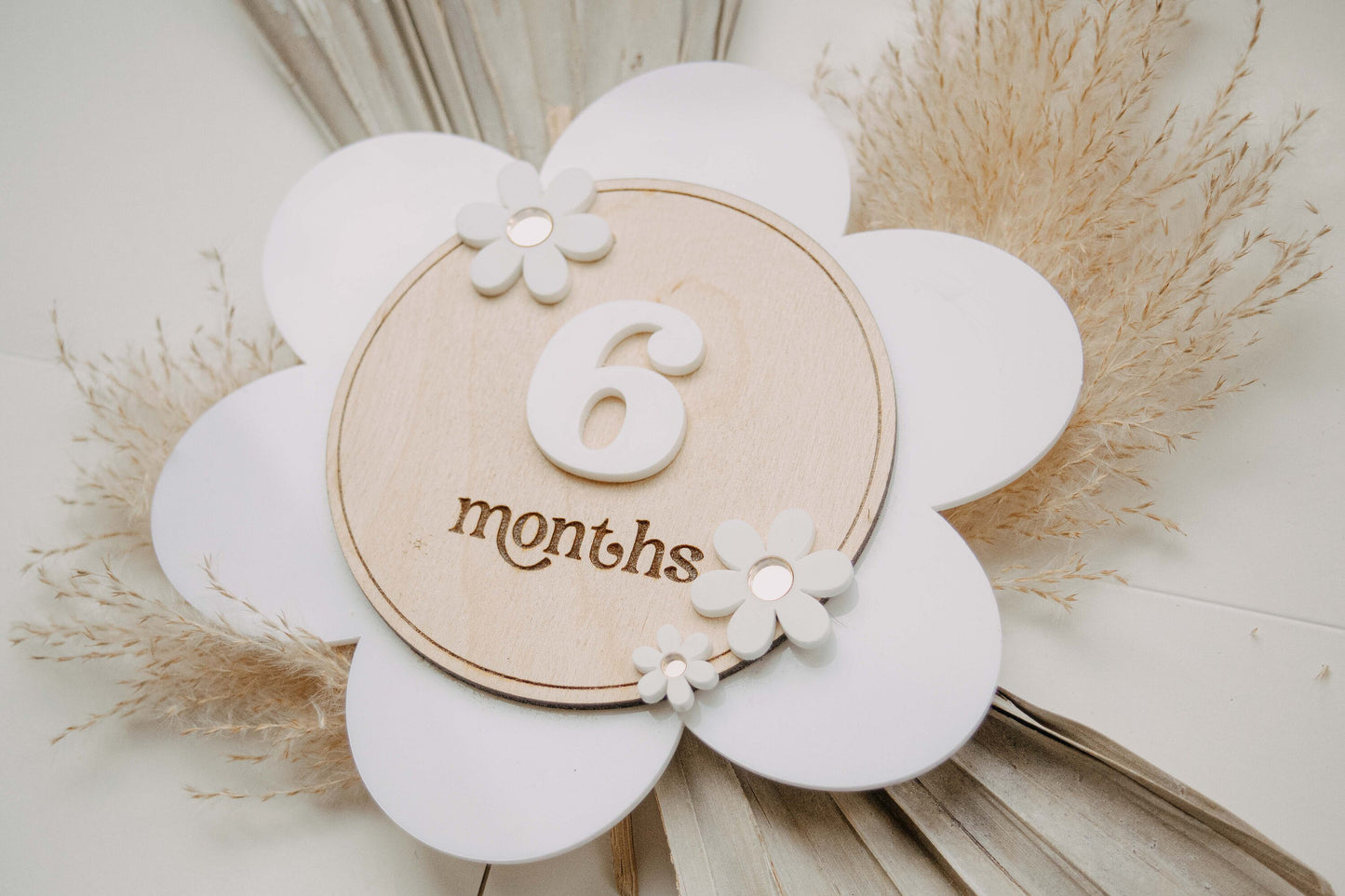 Boho Daisy Flower Milestone Cards | Monthly Milestone Marker | Baby Shower Gift | First Year Photo Props | Newborn Gift | Growth Tracker