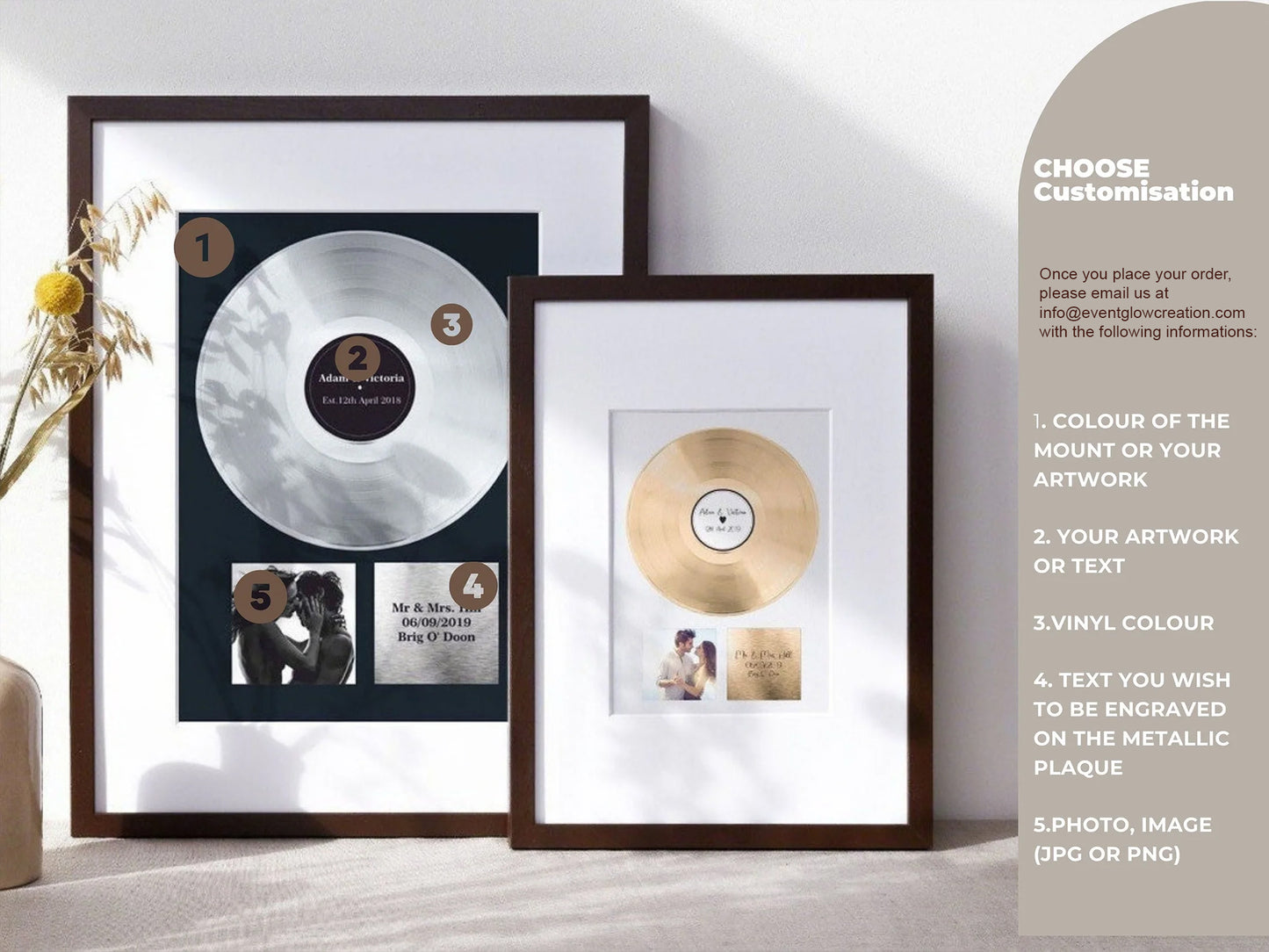 Valentine's Music Gift , Personalised Vinyl Record , Custom Vinyl Record for Romantic Gift Vinyl Record Decor , Long Distance Boyfriend Gift