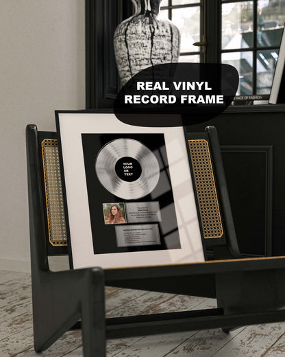Personalised Employee Award, Retirement Appreciation, For Manager , Staff ,Retirement Award , Long Service Award, VINYL RECORD FRAME