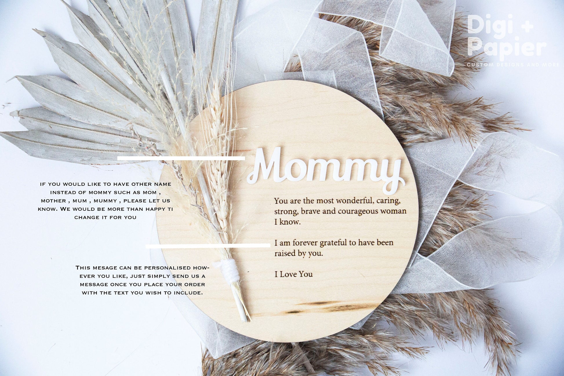 First Mothers Day Gift ,mum frame, mum gift, mother's day gift, mothers day, mum present, mummy, gift from daughter, dried flowers , pampas