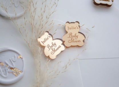 Custom Baby Shower Table Decorations | Gender Reveal | New Arrival Party | Confetti | Wooden Baby Shower Confetti | Baby Shower Tableware