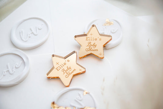 Custom Baby Shower Table Decorations | Gender Reveal | New Baby Gift | Baby Shower Favours | Baby Shower Decor | Birthday Star Confetti