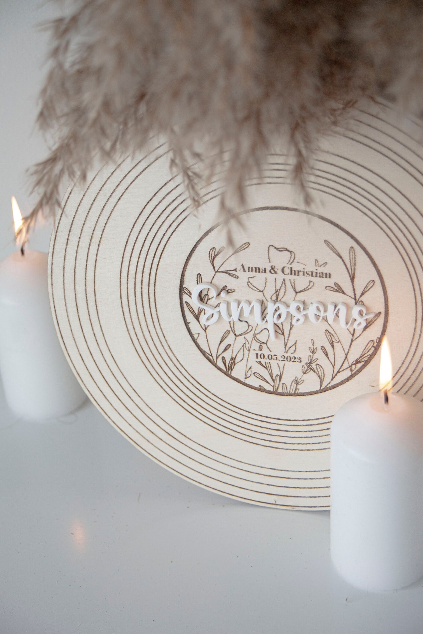 Guest Book Alternative, Wedding Decor, Wedding Guest Book, Round Wedding Wood Sign | Wedding Guestbook , First Dance Song engraved LP record