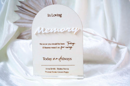 We Know You Would Be Here Today | Wood Memorial Sign | Memorial Table Sign | Wedding Acrylic Sign | Wooden Sign | Heaven sign Remembrance