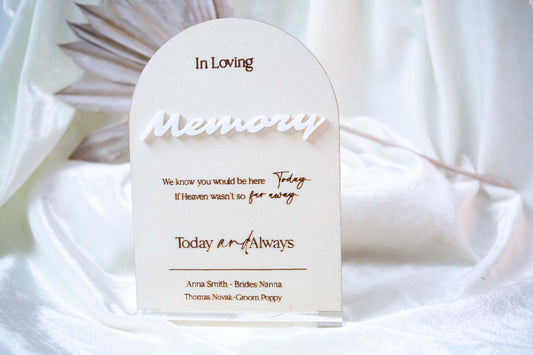 We Know You Would Be Here Today | Wood Memorial Sign | Memorial Table Sign | Wedding Acrylic Sign | Wooden Sign | Heaven sign Remembrance