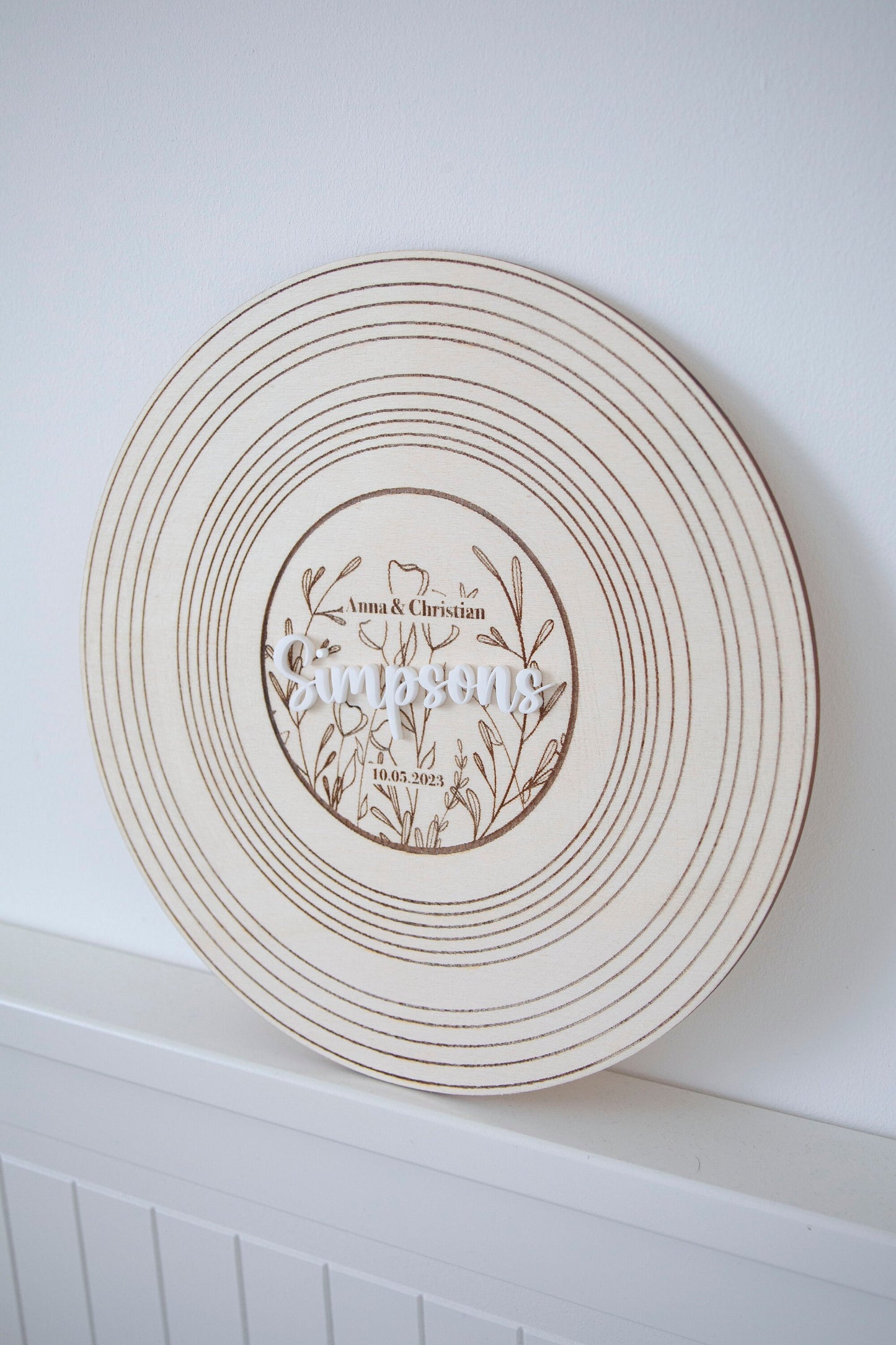 Guest Book Alternative, Wedding Decor, Wedding Guest Book, Round Wedding Wood Sign | Wedding Guestbook , First Dance Song engraved LP record