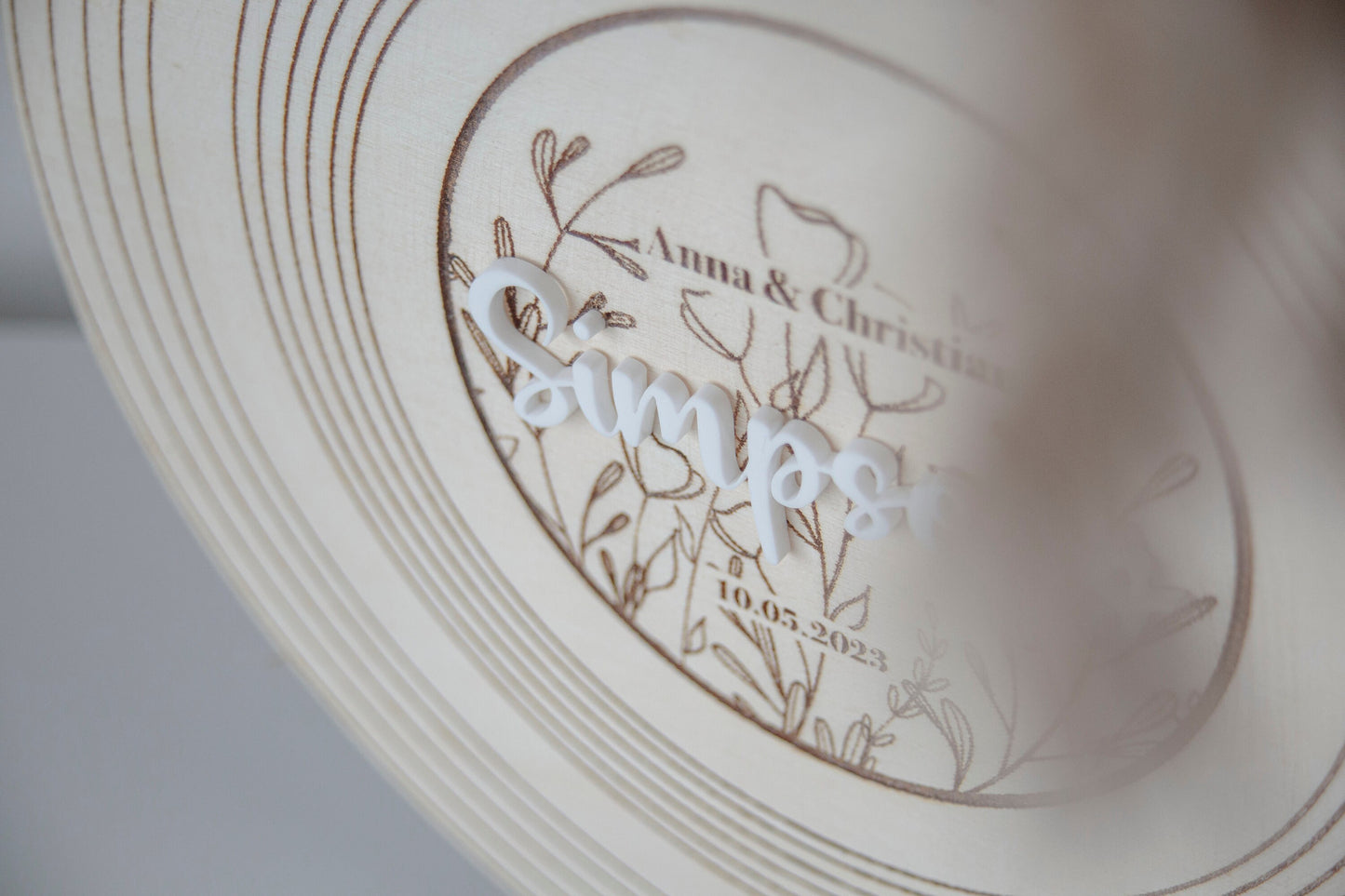 Guest Book Alternative, Wedding Decor, Wedding Guest Book, Round Wedding Wood Sign | Wedding Guestbook , First Dance Song engraved LP record