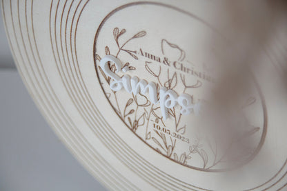 Guest Book Alternative, Wedding Decor, Wedding Guest Book, Round Wedding Wood Sign | Wedding Guestbook , First Dance Song engraved LP record