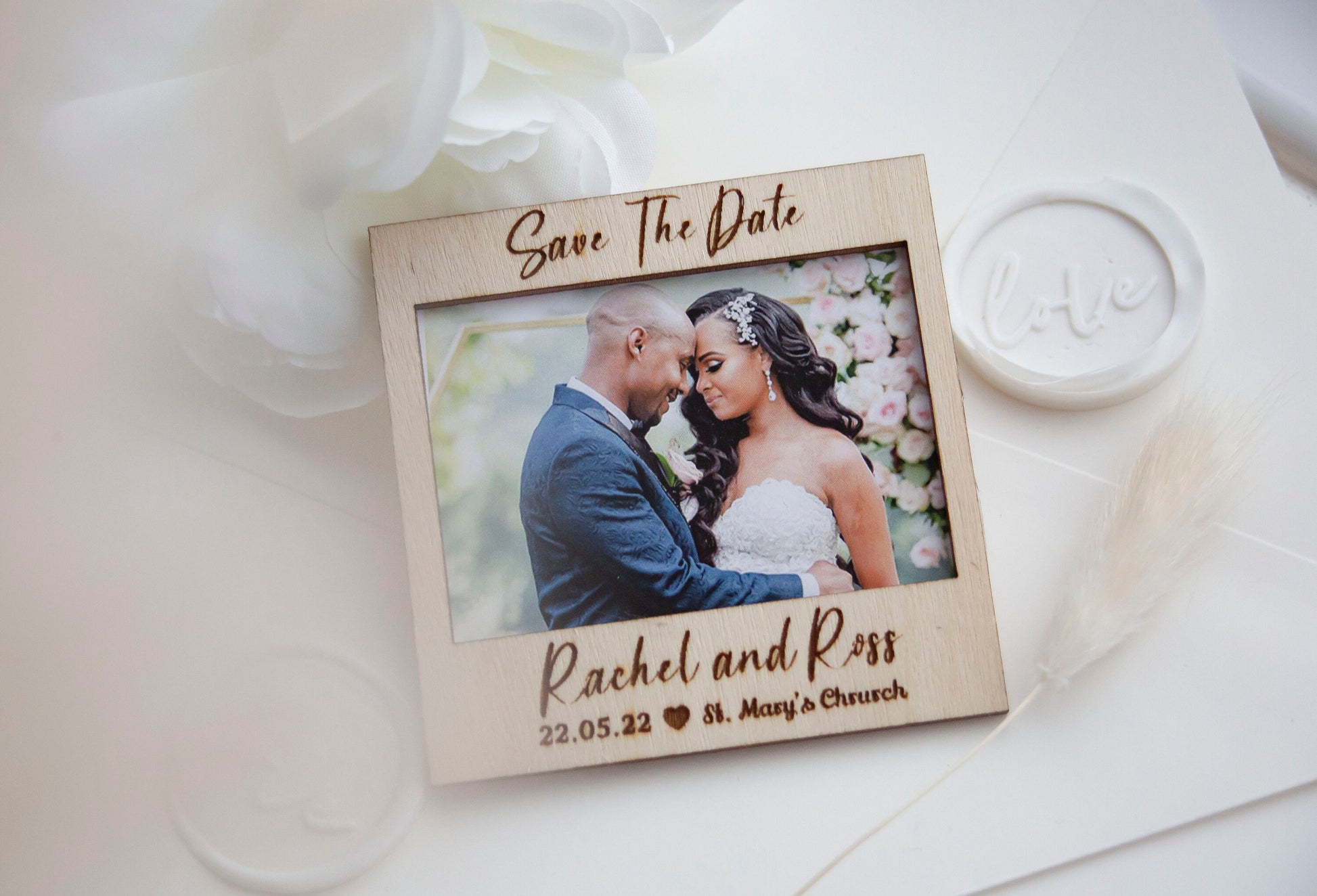 Save The Date Magnet | Custom Gift Favor | Wedding Thank You Magnet | Card Only | Customize Magnets | Wedding Invitation | Photo Invitation