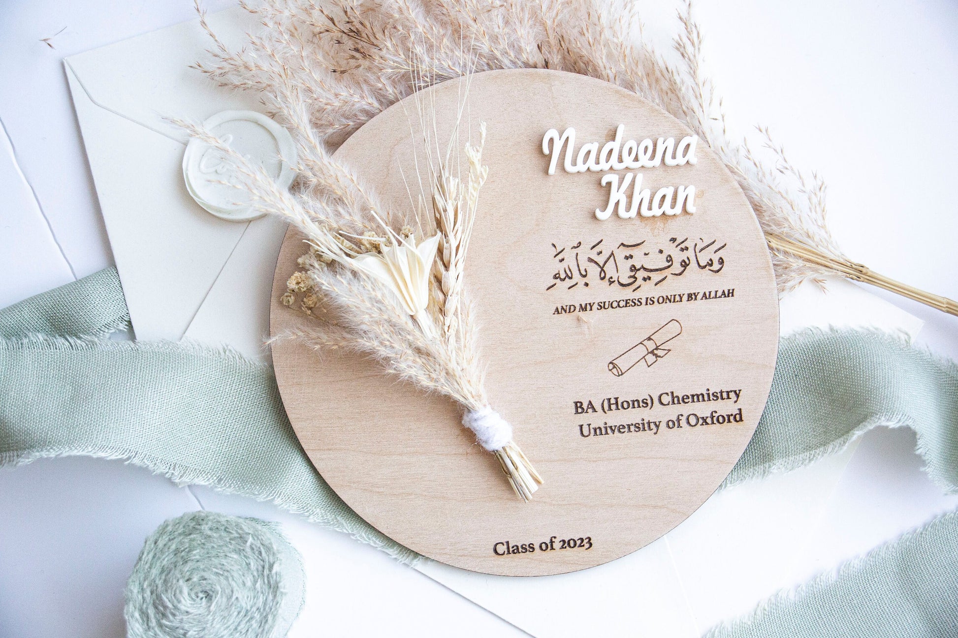 Muslim Graduation Gift | Gift for her | Muslim Graduation Gift For Her | Personalised Islamic Graduation Plaque | Any YEAR Congratulations