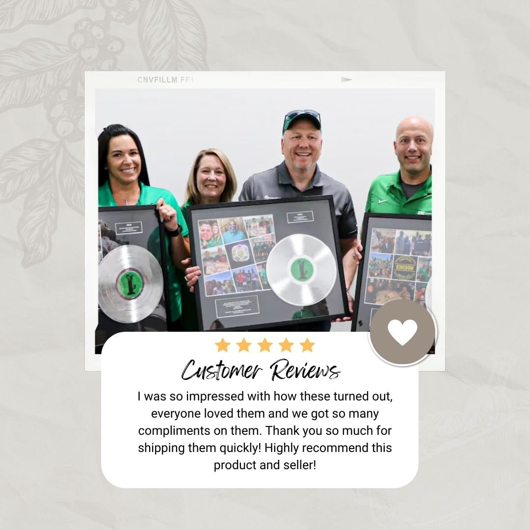Personalised Award Trophy Award Plaque, Music Award, Album Cover Plaque, Framed Stream Award | Podcast Trophy | QR scannable music |PRODUCER