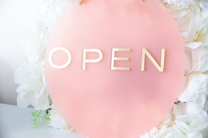 Business Sign | Door Sign | Salon Sign | Business Signage | Bar Sign | Reversible Open Closed Sign | 3D sign | Open Closed Sign | Beauty