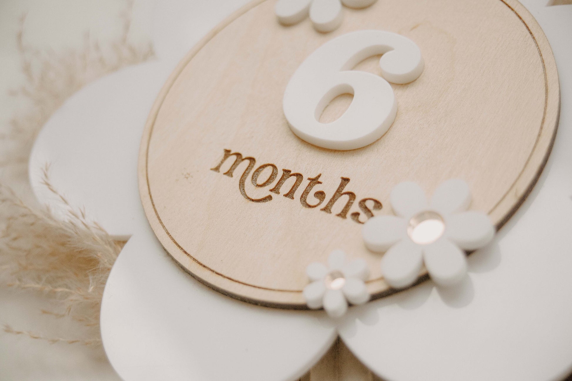 Boho Daisy Flower Milestone Cards | Monthly Milestone Marker | Baby Shower Gift | First Year Photo Props | Newborn Gift | Growth Tracker